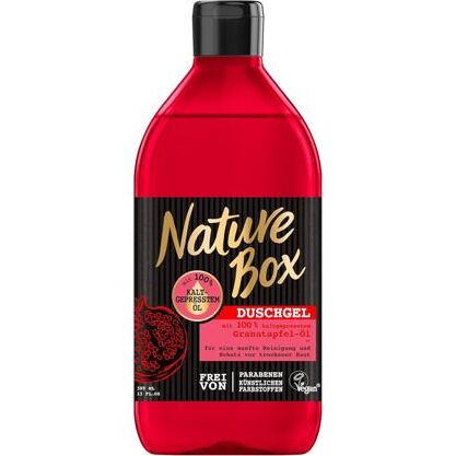 Nature Box Duschgel mit kaltgepresstem Granatapfel Öl 385ml