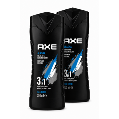 Axe Bodywash Duschgel Alaska 3 in1 2x250ml