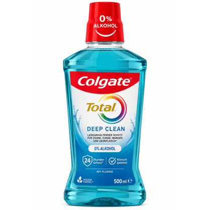 Colgate Mundspülung Total Deep Clean 0% AlKohol 500ml