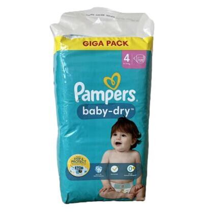 Pampers Baby Dry Gr.4 Maxi 9-14kg Giga  Pack
