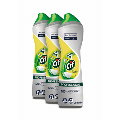 Cif Scheuermilch Professional Cream Lemon 3x750ml