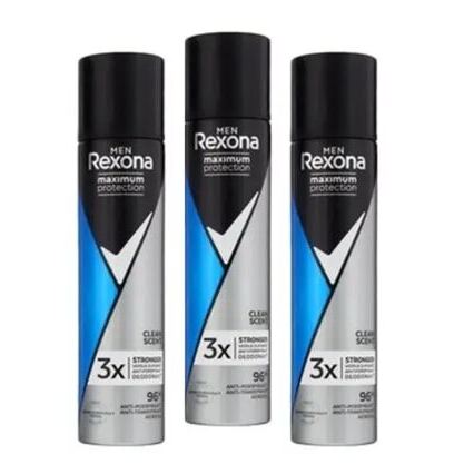 Rexona Maximum Protection Deo Spray 3x100ml For Men Clean Scent