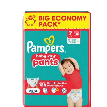 Pampers Baby Dry Gr.7 Extra Large 15+kg Big Eco. Pack 42 Stk.