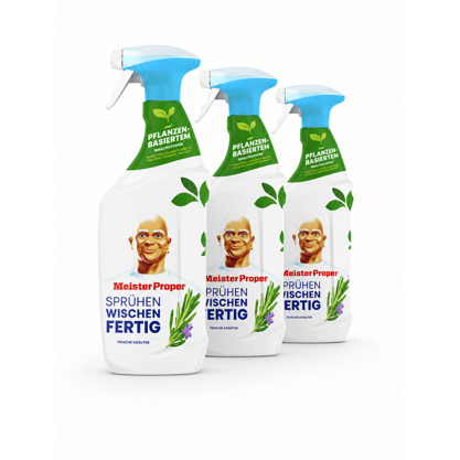 Meister Proper Glassreiniger Spray Rosemary&Lavender 3x800 ml
