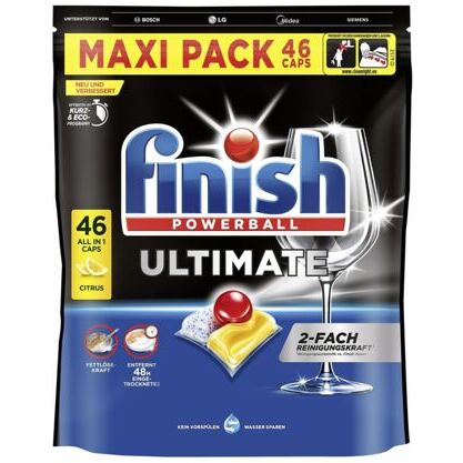 finish Powerball Ultimate All in1 Citrus 46er Caps Maxi Pack