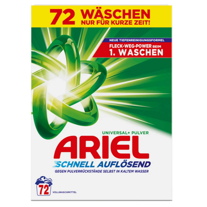 Ariel Washing Powder  Universal+ 72WL