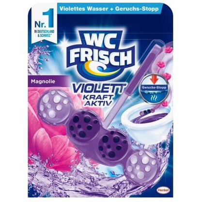 WC Frisch WC Stein Kraft Aktiv Violett Magnolie 50g