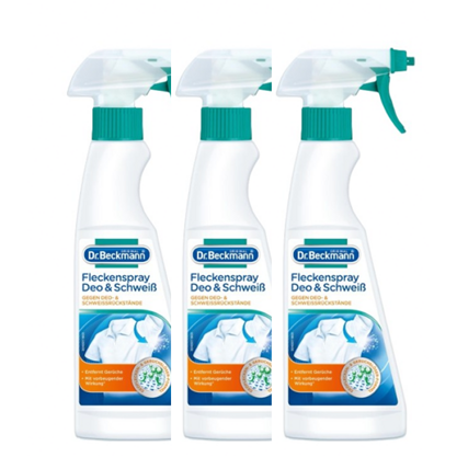 Dr. Beckmann Flecken-Spray Deo & Schweiß 3x250ml