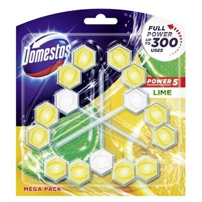 Domestos Power 5 WC Stein Limette 3x55g