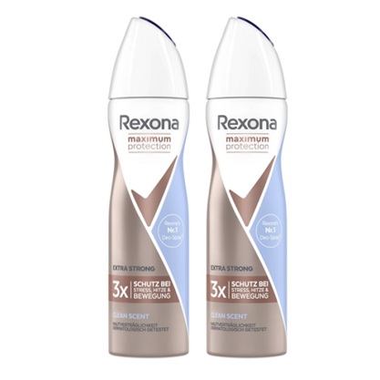 Rexona Anti-Transpirant Spray Clean Scent Maximum Protection 2x150ml