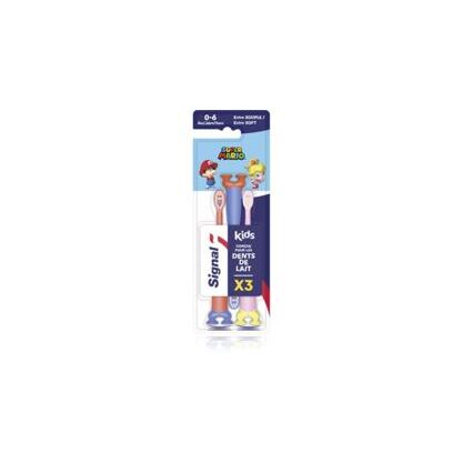 Signal Zahnbürste Kids Super Mario 0-6 Jahre extra soft 3er