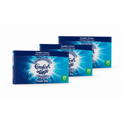 Comfort Trocknertücher Fresh Explosion 3x20er