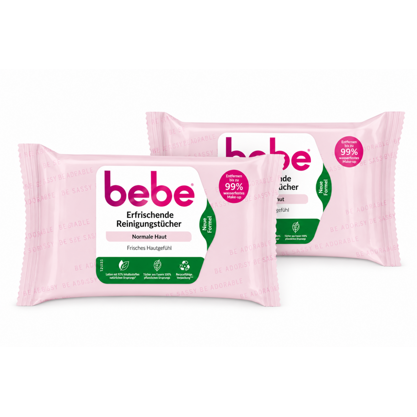 Bebe erfrischende Reinigungstücher 2x25Stk.