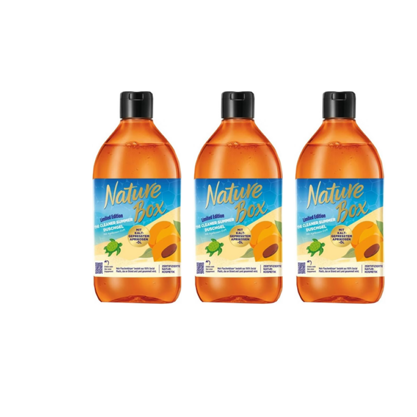 Nature Box Duschgel Limited Edition mit Aprikosen Öl 3x385ml