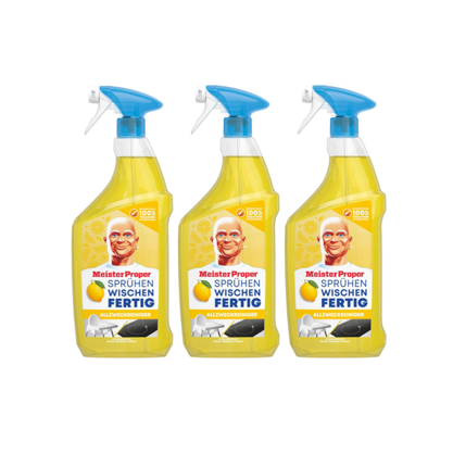 Meister Proper SprühenWischen-Fertig Spray Allzweckreiniger Zitrusfrische 3x800m