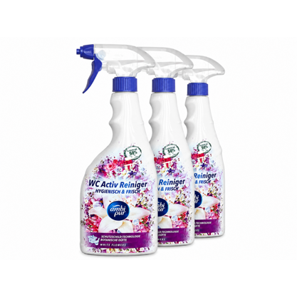 Ambi Pur WC Aktiv  Spray White Flowers 3x750ml