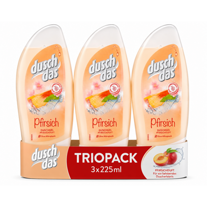 Duschdas Duschgel Pfirsich 3x225ml