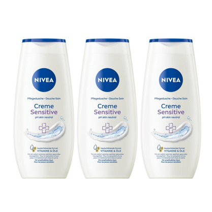 Nivea Pflegedusche Creme Sensitive 3x250ml