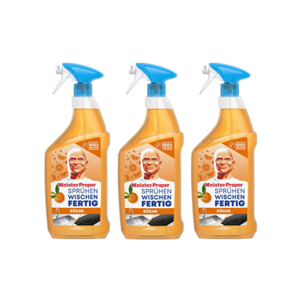Meister Proper Sprühen Wischen-Fertig Spray Küche Orange 3x800ml