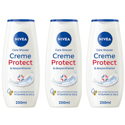 Nivea Duschgel Cream  Protect & Dexpanthenol 3x250ml