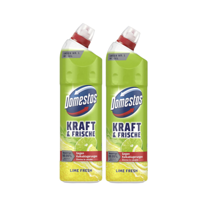 Domestos WC-Gel Kraft&Frische Lime Fresh 2x750ml