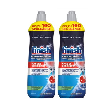 Finish Powerball Glanz-& Klarspüler 2x800ml