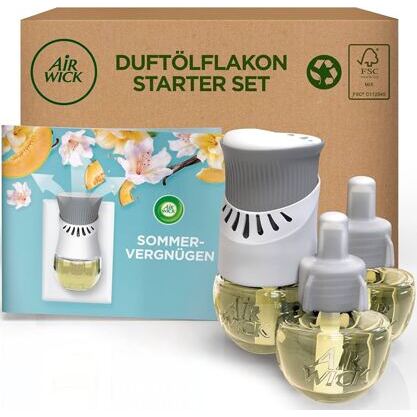 Air Wick Duftölflakon Nachfüller Sommer Duftstecker 3x 19ml inkl. Duftstecker