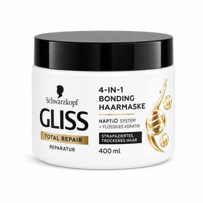 Gliss Kur 4 in1 Bonding Haarmaske Reparatur 400ml