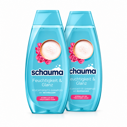 Schauma Shampoo Feuchtigkeit & Glanz Doppelpack 2x400ml