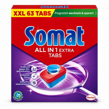 Somat Spülmaschinen Tabs All in 1 Extra 63Stk.