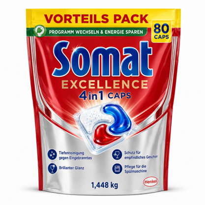 Somat Spülmaschinen Caps Excellence 4 in1 80Stk.