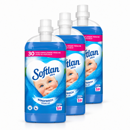 Softlan Weichspüler Ultra Windfrisch 3x59WL