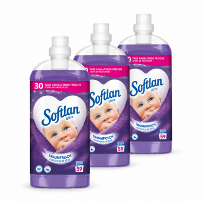 Softlan Weichspüler Ultra Traumfrisch 3x59WL