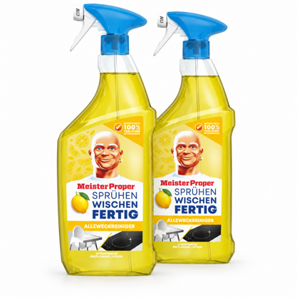 Meister Proper SprühenWischen-Fertig Spray Allzweckreiniger Zitrusfrische 2x800ml