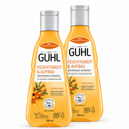 Guhl Shampoo Feuchtigkeit & Aufbau mit Sanddornöl 2x250ml