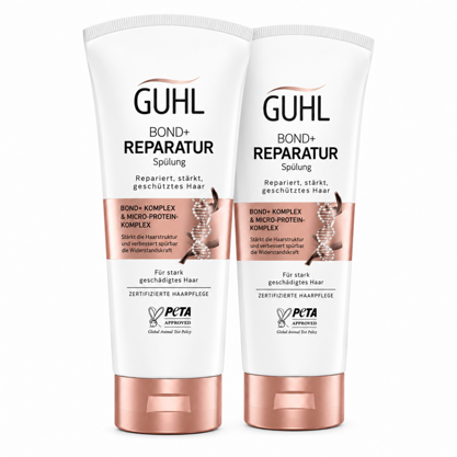 Guhl Bond+ Reparatur Spülung für geschädigtes Haar 2x200ml