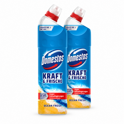 Domestos WC-Gel Kraft&Frische Ocean Fresh 2x750ml