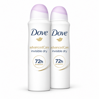Dove Anti-Transpirant Spray invisible dry advanced Care 2x150ml