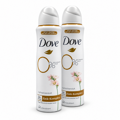 Dove Deodorant Spray Zink-Komplex Apfelblütenduft 2x150ml