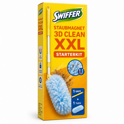 Swiffer Staubmagnet XXL Starterkit  Griff + 1 Tuch