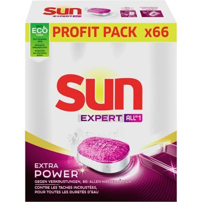 Sun Spülmaschinen-Tabs 66Stück All in 1 Expert Extra Power