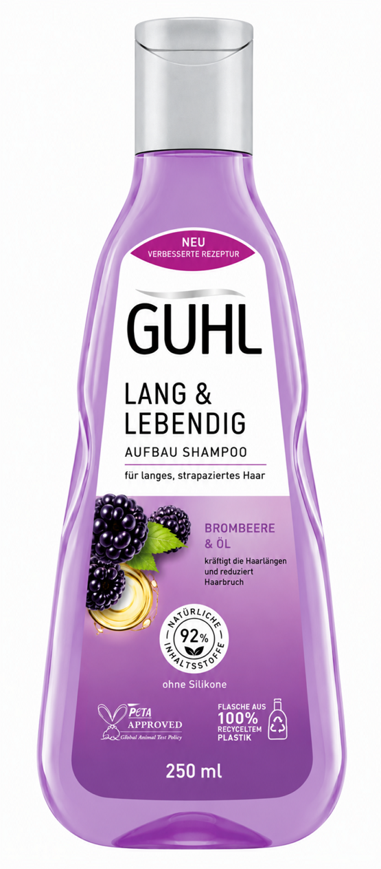 Guhl Shampoo Lang & Lebendig mit Brombeere & Öl 250ml