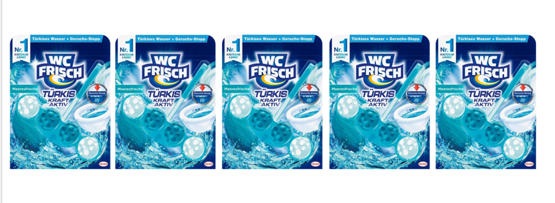 WC Frisch WC Stein Kraft Aktiv Meeresfrische 5x50g