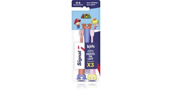 Signal Zahnbürste Kids Super Mario 0-6 Jahre extra soft 3Stk.