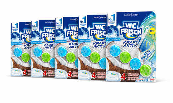 WC Frisch WC Stein Kraft Aktiv Coconut Water 5x50g