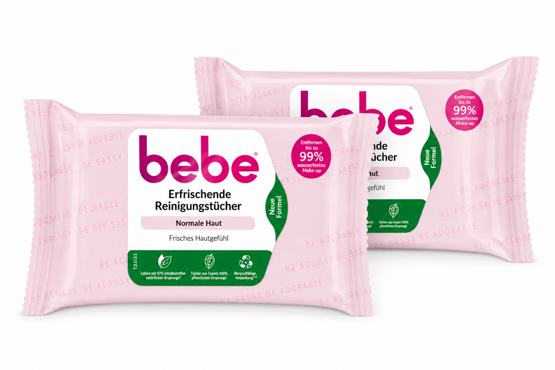 Bebe erfrischende Reinigungstücher 2x25Stk.