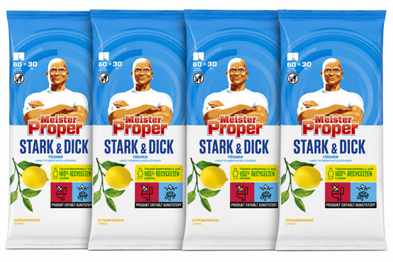 Meister Proper Stark Dick Tücher Citrusfrische 4x60er
