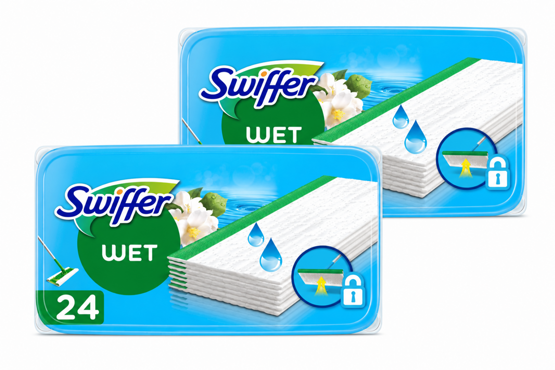 Swiffer Bodenreinigungstücher Wet Morning Fresh 2x24Stk.
