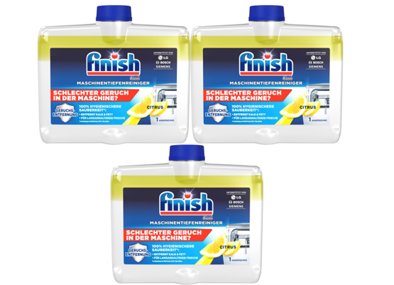 finish Maschinentiefenreiniger Citrus 3 x 250ml