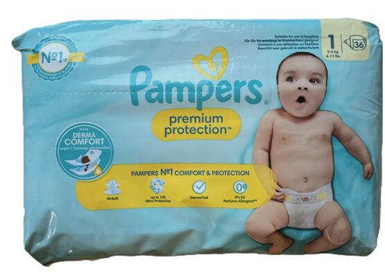 Pampers Premium Protection New Baby  Windeln Gr1 36Stück
